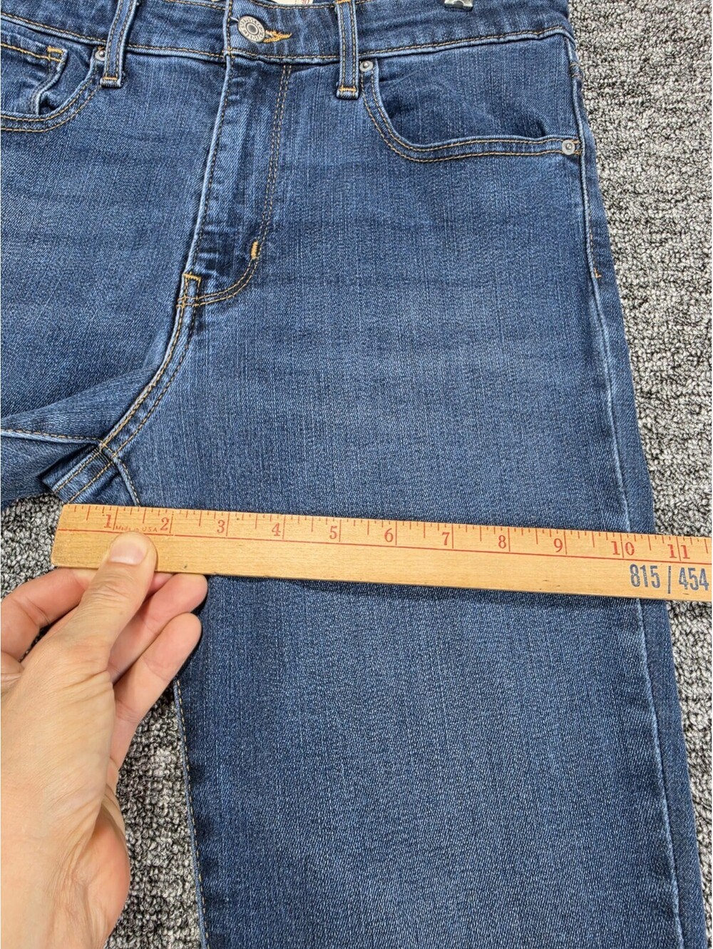 Levi's Women's Big Letter E Jeans 721 High Rise Skinny Size 30 - Picture 10 of 16